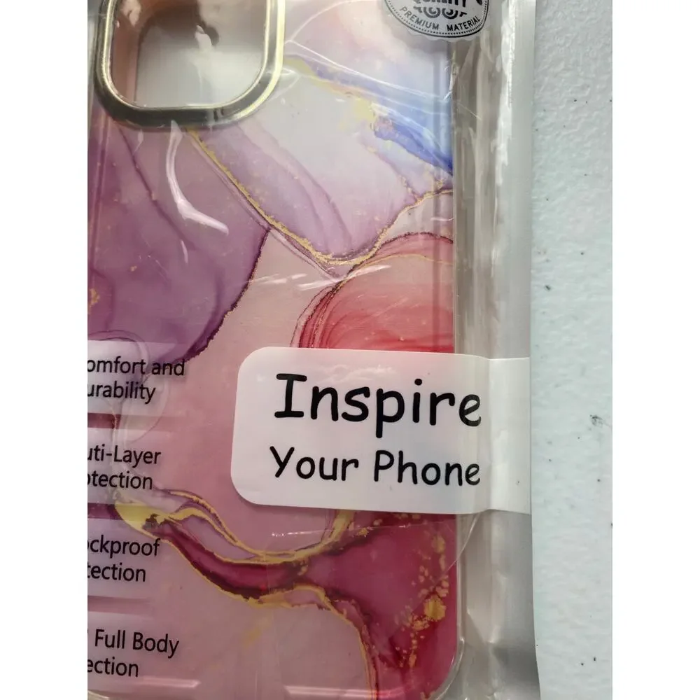 Inspire Pink Purple Blue Abstract iPhone 13 (2021) Phone Case New in Package